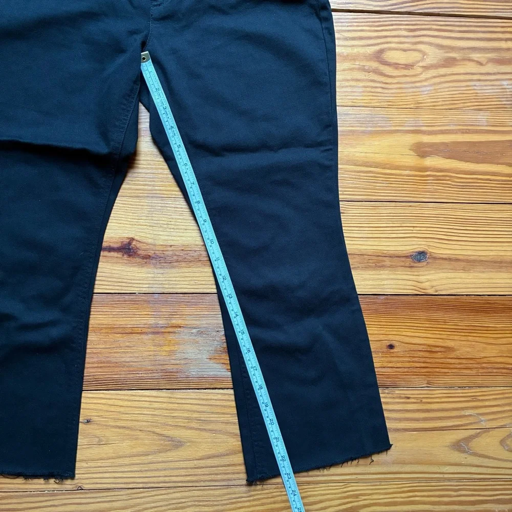 J. Jill Kick Flare Black Ankle Jeans, EUC, 8P